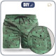 Men's swim trunks -  SAILING SHIPS (minimal) / CAMOUFLAGE pat. 2 (olive) - sewing set