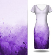 SPECKS (purple) - dress panel single jersey 120g