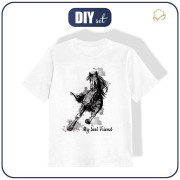 KID’S T-SHIRT (128/134) - HORSE pat. 5 - Single Jersey 