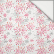 PINK SNOWFLAKES pat. 2 - light brushed knitwear