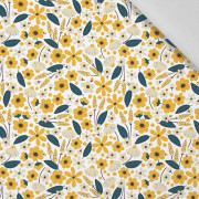 50cm SMALL FLOWERS pat. 2 / white - Cotton woven fabric