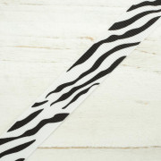 Grosgrain ribbon 15 mm - zebra