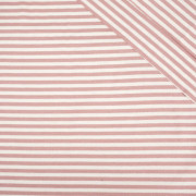 STRIPES PALE PINK / WHITE 0,5cm x 0,5cm - Viscose jersey