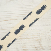 Cotton tape with feathers - 15mm