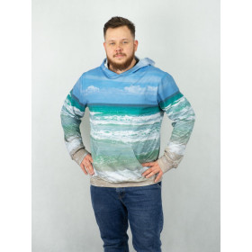 MEN’S HOODIE (COLORADO) - SEA - sewing set