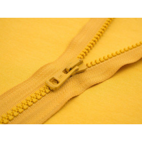 Plastic Zipper 5mm open-end 60cm - mustard B-14