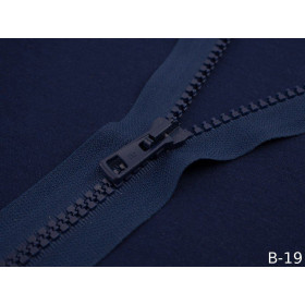 Plastic Zipper 5mm open-end 50cm - navy B-19