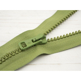 Plastic Zipper 5mm open-end 30cm - olive B-04
