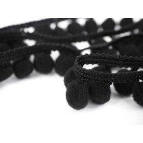 Pom Pom Trim PA18 - BLACK