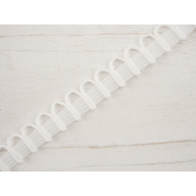Elastic lace band 18mm -   white