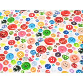 COLORFUL BUTTONS - looped knit SP250