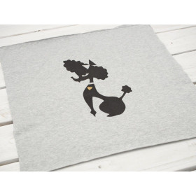 POODLE "S" / melange light grey / MINIMAL - panel, looped knit PE240