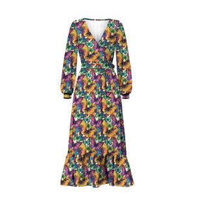 Butterfly & Flowers wz.17 - Viscose jersey