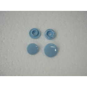 Snaps KAM T8, plastic fasteners 14mm -BABY BLUE 10 sets