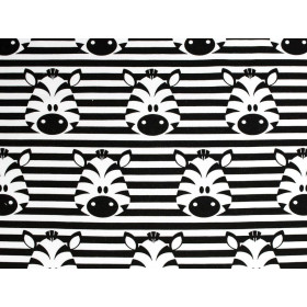 ZEBRAS / white - single jersey with elastane TE210