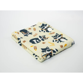 RACCOONS vol.2 / beige - Waterproof woven fabric