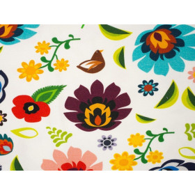 LOWICZ FOLKLORE / white - Viscose jersey WE210