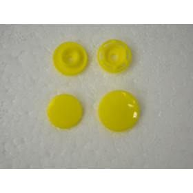 Snaps KAM, plastic fasteners 14mm - yellow 10 sets