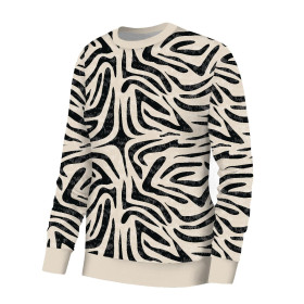 WOMEN'S SWEATSHIRT (HANA) BASIC - ZEBRA PAT. 1 - sewing set