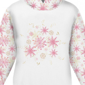 KID'S HOODIE (ALEX) - PINK SNOWFLAKES - sewing set