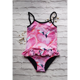 PINK FLAMINGOS - swimsuit lycra