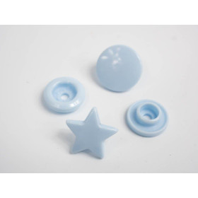 Fasteners KAM stars 12 mm Baby blue 10 sets