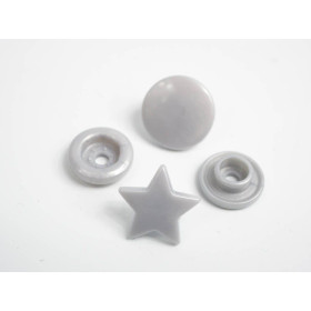 Fasteners KAM stars 12 mm silver 10 sets