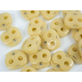 Stopper Toggles with two holes 18mm - sand