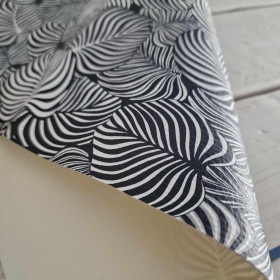 MINI ZEBRA LEAVES - thick pressed leatherette