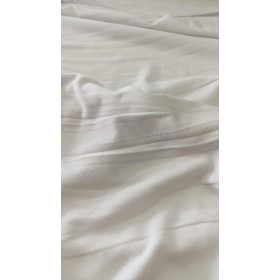 White - Bamboo Single Jersey with elastan 230g
