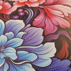 BOUQUET OF FLOWERS WZ.3 (46 cm x 50 cm) - thick pressed leatherette