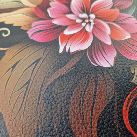 BOUQUET OF FLOWERS WZ.3 (46 cm x 50 cm) - thick pressed leatherette