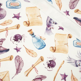 MAGIC WORLD pat. 3 (MAGIC SCHOOL) - looped knit fabric