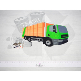 GARBAGE TRUCK - panel, looped knit PE240