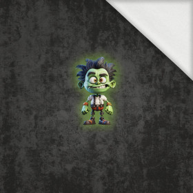 FRANKENSTEIN cute halloween wz.7-panel (60cm x 50cm) - looped knit fabric with elastane ITY