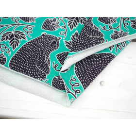 BEARS WITH WILD STRAWBERRIES - single jersey with elastane TE210