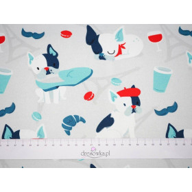 J adore Paris / aqua - single jersey with elastane TE210