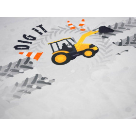 DIGGER - PANEL (60cm x 50cm) ORGANIC SINGLE JERSEY