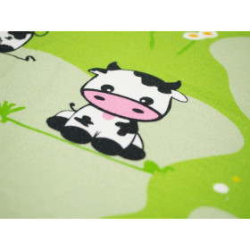 COWS ON GREEN - Viscose jersey WE210