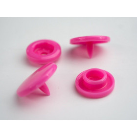 Snaps KAM, plastic fasteners 12mm - fuchsia 10 sets
