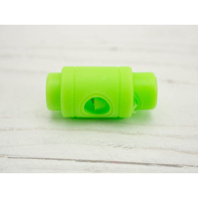 Cord Lock Stopper Toggles decorative 15x10mm - neon  green