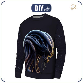 MEN’S SWEATSHIRT (OREGON) BASIC - ALIEN PORTRAIT - sewing set