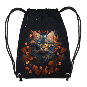 GYM BAG - ANIMALS MANDALA pat.3 (cat) - sewing set