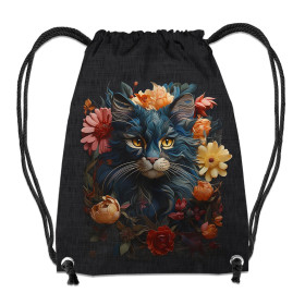 GYM BAG - ANIMALS MANDALA pat.7 (cat) - sewing set