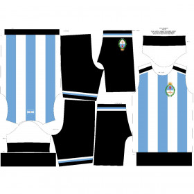 Children's sport outfit "PELE" - ARGENTINA - sewing set