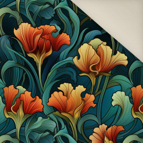 AUTUMN FLOWERS WZ.14- Upholstery velour 