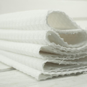WHITE - premium woven fabric wafer type 