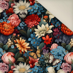 Butterfly & Flowers wz.10- Upholstery velour 
