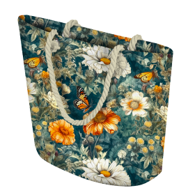 Butterfly & Flowers wz.1- Upholstery velour 