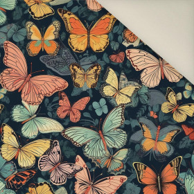Butterfly & Flowers wz.5- Upholstery velour 